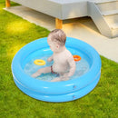 Piscina Inflável Infantil 65x65cm com Estampa de Animais | Banheira Redonda para Bebês – Brinquedo de Verão