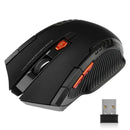 Mouse Gamer Sem Fio 2.4G com 1600DPI – 6 Botões e Receptor USB para PC e Notebook