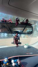 Enfeite Retrovisor Deadpool 2024 | Super-Herói Divertido para Carro – Presente Criativo para Fãs