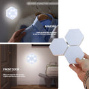 Painel LED Hexagonal Touch – Kit 3/6pcs | Luminária Modular de Parede Sensível ao Toque, Luz Noturna Decorativa