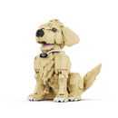 Golden Retriever em Blocos de Montar 1754 Peças | Modelo 3D de Cachorro | Brinquedo Criativo DIY para Crianças e Adultos | Presente Decorativo