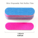Kit com 50/100 Mini Lixas de Unha Dupla Face – Blocos Polidores para Manicure e Pedicure com Gel | Uso Profissional e Doméstico
