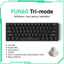 Teclado Mecânico Gamer Akko MonsGeek FUN60 – 60%, Switch Magnético, Rapid Trigger 0.01mm, ARGB 8K, Personalizável HE/TMR