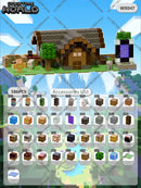 Kit de Blocos Magnéticos Estilo Pixel – Mundo Mine para Crianças 3+ | Brinquedo Educativo STEM com Cubos e Base de Montar