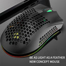 Mouse Gamer Sem Fio BM600 Recarregável com Iluminação RGB e Design Ergonômico – Conexão USB 2.4G para PC, Notebook e Desktop