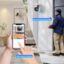 Câmera de Segurança Wi-Fi Externa 3MP HD à Prova d’Água – Monitoramento Remoto com Visão Noturna e Conexão Sem Fio via App ICSEE