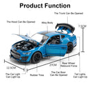Carro Modelo 1:18 Mustang GT500 – Miniatura Diecast com Luz e Som
