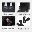 Capacete Modular Flip-Up Personalizado – Dual Lens, Full Face para Motocross e Moto, Unissex, Estilo Moderno