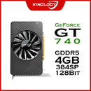 Kinology NVIDIA GT 740 4GB GDDR5 128Bit Placa de Vídeo PCI-E 3.0 com HDMI, VGA e DVI para Gaming e Multimídia