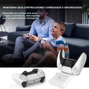Base Carregadora Dupla GAMINJA para Controles PS5 – Estação com Carregamento Rápido e Fonte de Alimentação 5V 1.2A