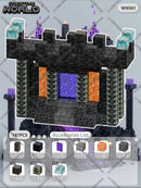 Kit de Blocos Magnéticos Estilo Pixel – Mundo Mine para Crianças 3+ | Brinquedo Educativo STEM com Cubos e Base de Montar