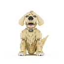 Golden Retriever em Blocos de Montar 1754 Peças | Modelo 3D de Cachorro | Brinquedo Criativo DIY para Crianças e Adultos | Presente Decorativo