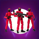 Boneco Articulado 3D Dummy13 – Brinquedo Montável Multiarticulado, Modelo Digital, Ornamento Criativo, Squid Doll Handmade