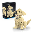 Golden Retriever em Blocos de Montar 1754 Peças | Modelo 3D de Cachorro | Brinquedo Criativo DIY para Crianças e Adultos | Presente Decorativo