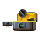 Microfone de Lapela Sem Fio com Cancelamento de Ruído – Compatível com USB-C e iOS, Alcance de até 50m para Celulares, Câmeras e PCs