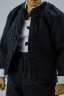 Boneco 1/12 – Uniforme Chinês de Treinamento Kung Fu, Conjunto de Roupas para Modelo de 6 Polegadas, Peça de Coleção
