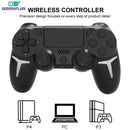 Controle Gamer Sem Fio GAMINJA – Compatível com PS4, PS3 e PC, com Giroscópio de 6 Eixos, Vibração Dupla e Touchpad Integrado via Bluetooth