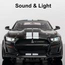 Carro Modelo 1:18 Mustang GT500 – Miniatura Diecast com Luz e Som