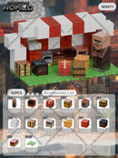 Kit de Blocos Magnéticos Estilo Pixel – Mundo Mine para Crianças 3+ | Brinquedo Educativo STEM com Cubos e Base de Montar