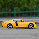 Miniatura Chevrolet Camaro 1:36 – Carro de Liga Metálica com Portas Abertas e Sistema Pull Back, Colecionável e Presente