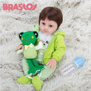 Boneco Reborn Menino 48cm – Corpo Inteiro de Silicone que Pode Ir ao Banho | Envio Rápido do Brasil