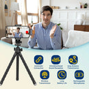 Microfone de Lapela Estéreo Sem Fio com Cancelamento de Ruído e Case Carregadora – Ideal para Entrevistas, Lives e Gravações ao Ar Livre