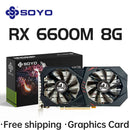 Placa de Vídeo SOYO AMD Radeon RX 6600M 8GB GDDR6 128 Bits PCI-E 4.0 – Desempenho Gamer e Profissional