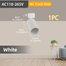 Kit Completo de Trilho com Spots LED — Iluminação de Teto com Lâmpadas GU10 Substituíveis para Sala e Quarto