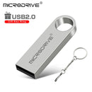 Pen Drive Metálico USB 2.0 à Prova d’Água – Alta Velocidade, 128GB, com Opção de Gravação de Logotipo Personalizado