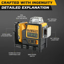 Nível Laser Dewalt DW089LG 12V – 12 Linhas Verdes, 360° Vertical e Horizontal, Bateria de Lítio