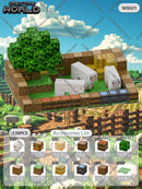 Kit de Blocos Magnéticos Estilo Pixel – Mundo Mine para Crianças 3+ | Brinquedo Educativo STEM com Cubos e Base de Montar