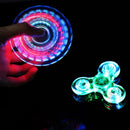 Fidget Spinner LED Luminoso – Glow in Dark, Stress Relief Toy