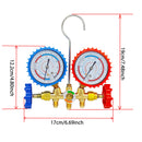 Kit Manômetro para Refrigeração e Ar Condicionado – Compatível com R-12, R-22, R-404A, R-134a | Com Mangueiras, Acopladores Ajustáveis e Adaptador para Recarga