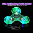 Fidget Spinner LED Luminoso – Glow in Dark, Stress Relief Toy