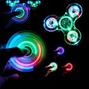 Fidget Spinner LED Luminoso – Glow in Dark, Stress Relief Toy