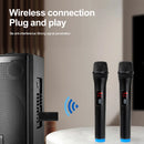 Microfone Sem Fio VHF 2 Canais – Profissional para Karaokê, Shows e Igreja