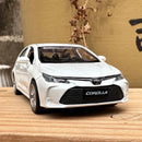 Miniatura Carro Corolla 1:43 – Modelo em Liga Metálica, Coleção, Decoração e Presente Infantil