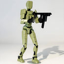 Boneco Articulado 3D Dummy 13 Soldier 2.0 – Robô Multiarticulado Forças Especiais, Action Figure Movível e Colecionável