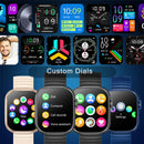 Smartwatch 2.01" LED – 100+ Modos Esportivos, Monitor de Temperatura Corporal, Fitness Tracker, Lanterna LED, Relógio Inteligente Masculino e Feminino