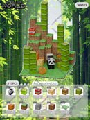 Kit de Blocos Magnéticos Estilo Pixel – Mundo Mine para Crianças 3+ | Brinquedo Educativo STEM com Cubos e Base de Montar