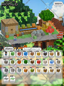 Kit de Blocos Magnéticos Estilo Pixel – Mundo Mine para Crianças 3+ | Brinquedo Educativo STEM com Cubos e Base de Montar