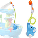 Chuveirinho de Banho Elefante para Bebês – Brinquedo de Banho com Bomba de Água e Mangueira