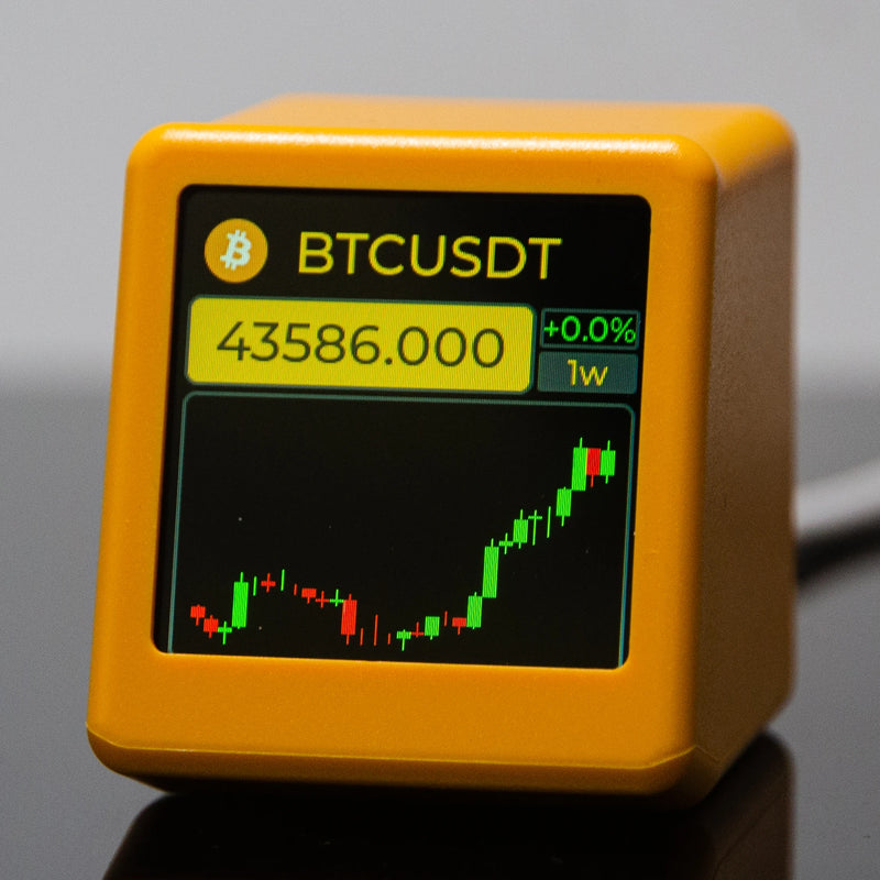 GeekMagic NerdMiner – Monitor Inteligente de Criptomoedas, Ações, Câmbio e Clima com Relógio Digital