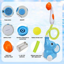 Chuveirinho de Banho Elefante para Bebês – Brinquedo de Banho com Bomba de Água e Mangueira