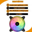 Kit com 3 Fans RGB 120mm para Gabinete Gamer – Iluminação LED e Alto Desempenho