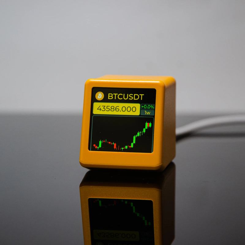 GeekMagic NerdMiner – Monitor Inteligente de Criptomoedas, Ações, Câmbio e Clima com Relógio Digital