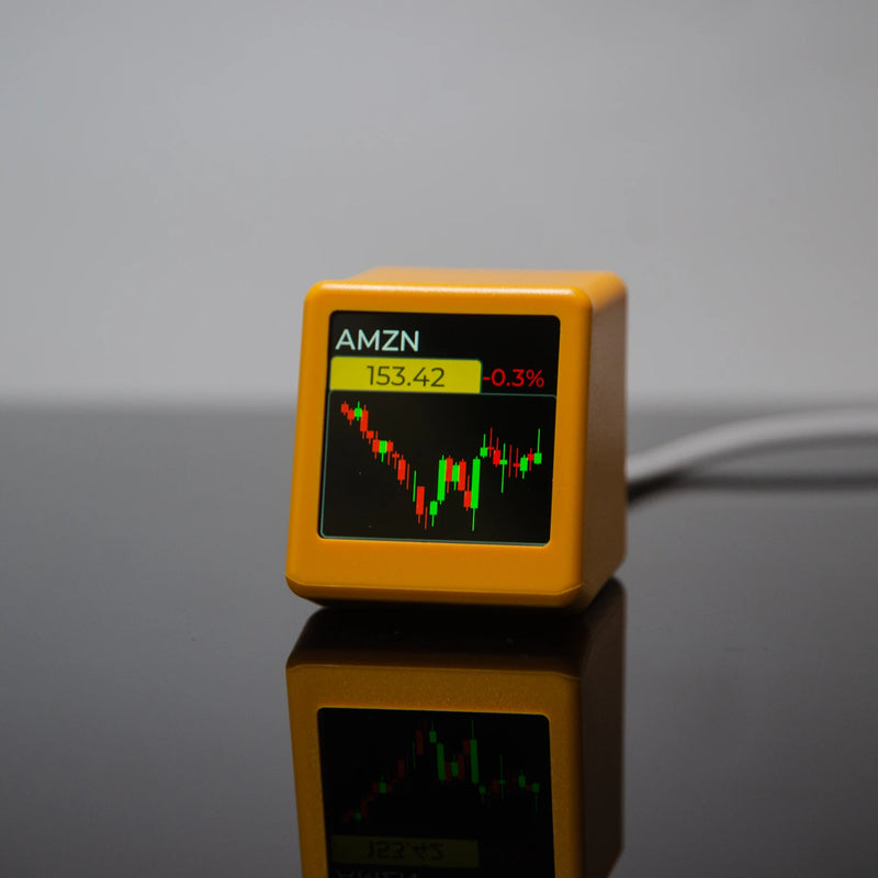 GeekMagic NerdMiner – Monitor Inteligente de Criptomoedas, Ações, Câmbio e Clima com Relógio Digital