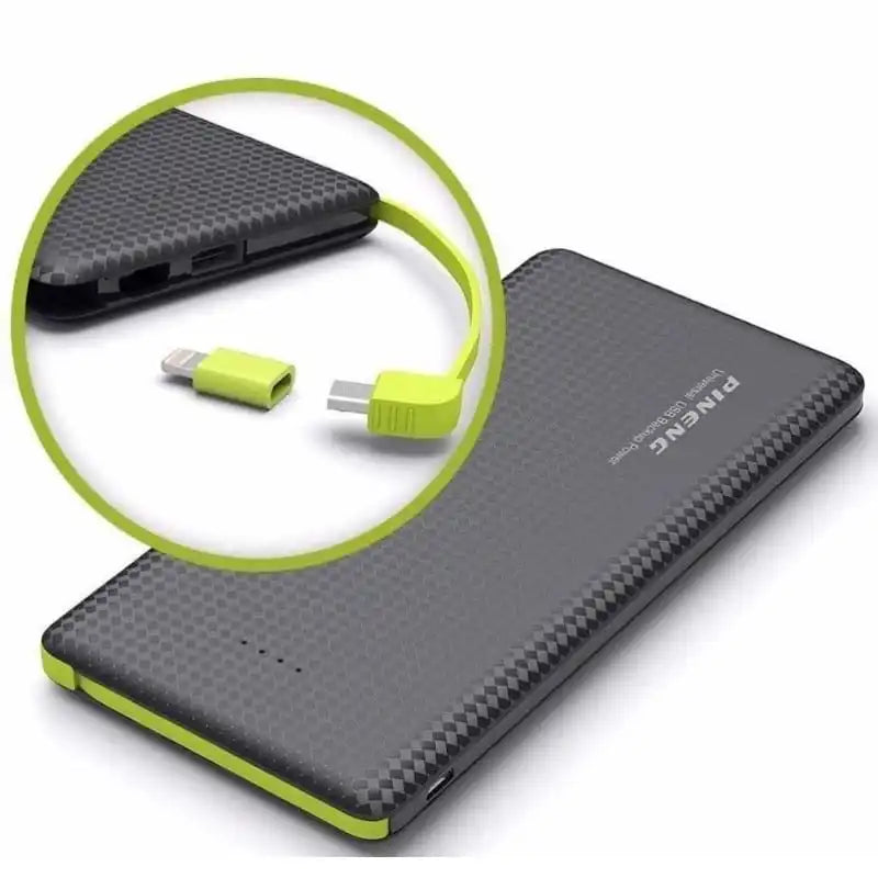 Power Bank Portátil Pineng 10.000mAh – Compatível com V8 e Lightning, Alta Performance e Carregamento Rápido