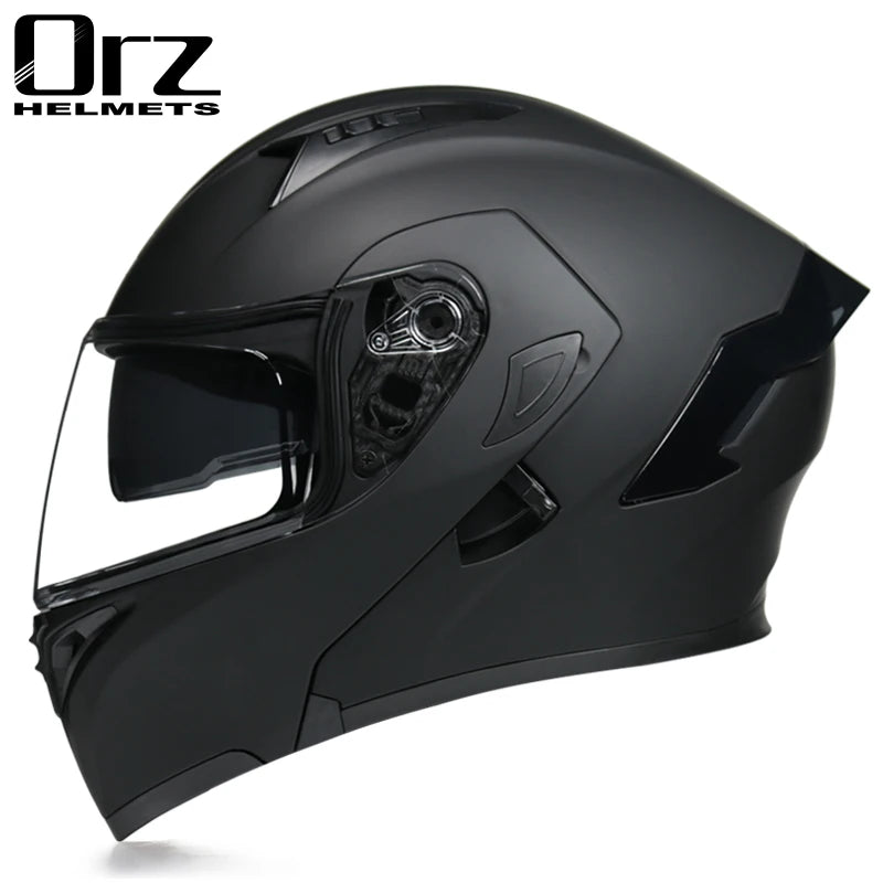 Capacete Modular Flip-Up para Moto – Full Face com Dupla Viseira, Alta Qualidade e Certificação DOT