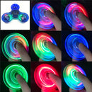 Fidget Spinner Cristal LED – Glow in the Dark, Brinquedo EDC, Alívio de Estresse para Crianças